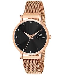 Crestello - Rose Gold Metal Analog Womens Watch
