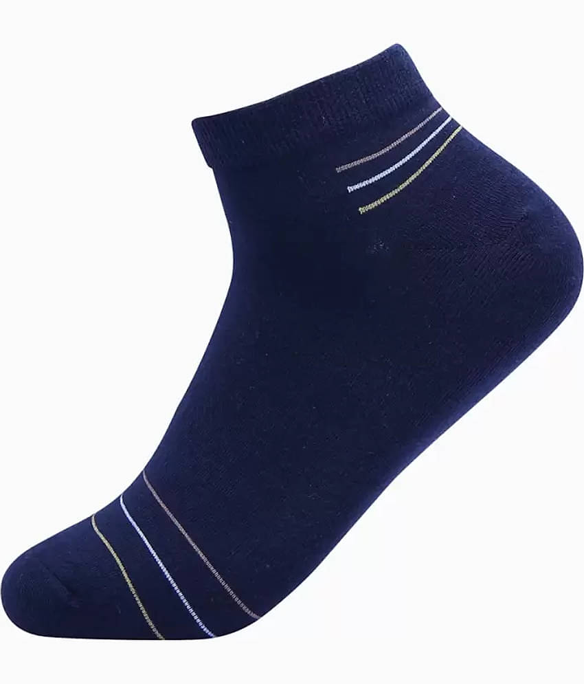 Broen - Cotton Men's Striped Multicolor Ankle Length Socks ( Pack of 12 )