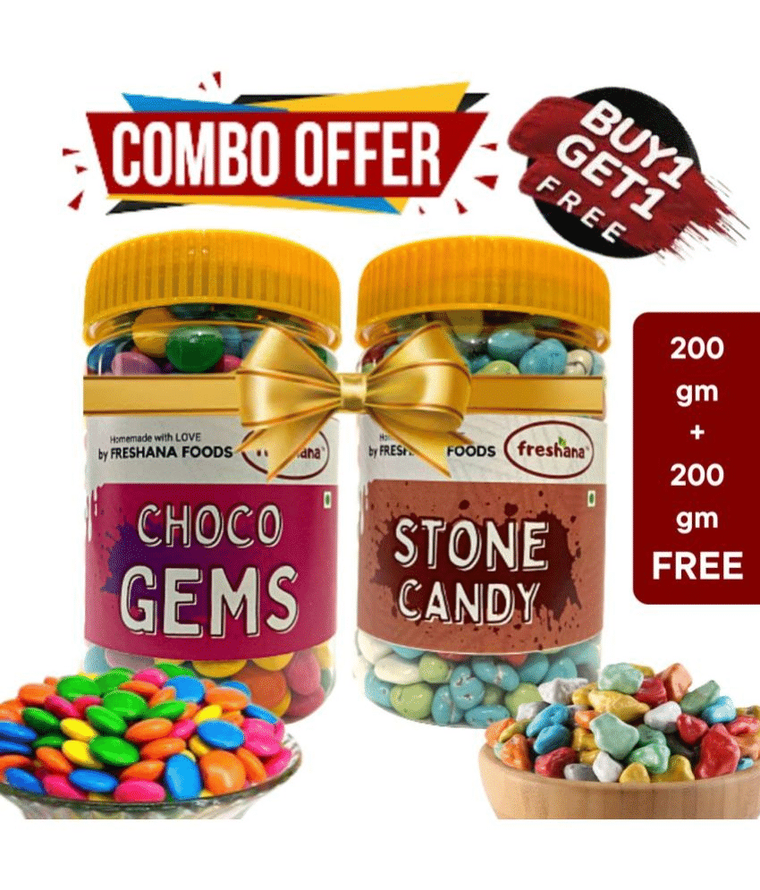 Freshana Gems and Stone Chocolate munchies Milk Chocolate 200 g Pack of 2 Freshana Gems and Stone Chocolate munchies Milk Chocolate 200 g Pack of 2