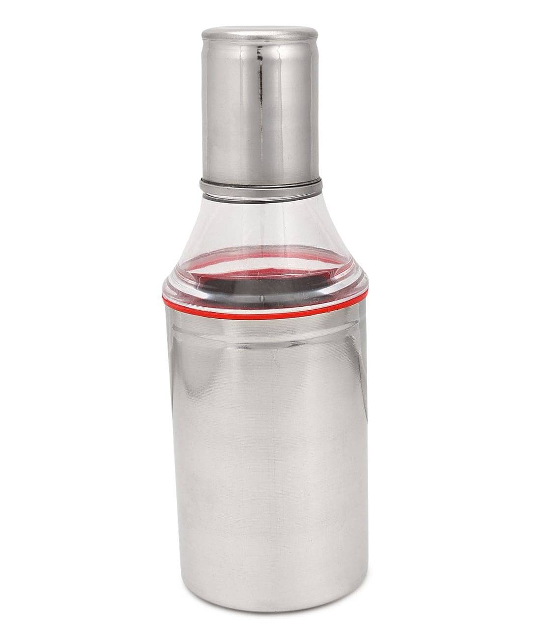     			Dynore - 250 ml oil dispenser Steel Silver Oil Container ( Set of 1 )