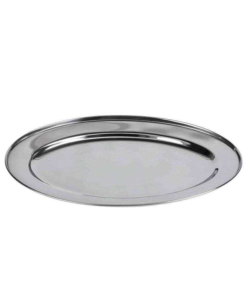     			Dynore - Serving Tray Silver Serving Tray ( Set of 1 )