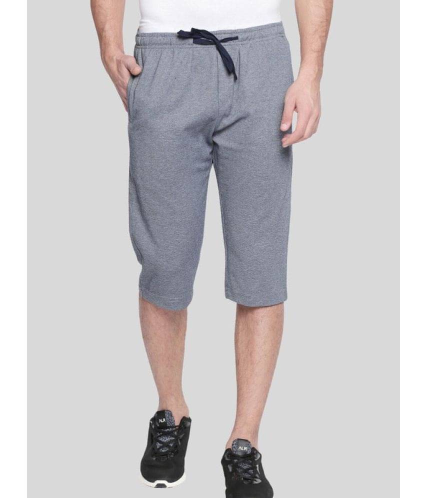 Avoq - Charcoal Cotton Blend Men's Three-Fourths ( Pack of 1 ) Avoq - Charcoal Cotton Blend Men's Three-Fourths ( Pack of 1 )