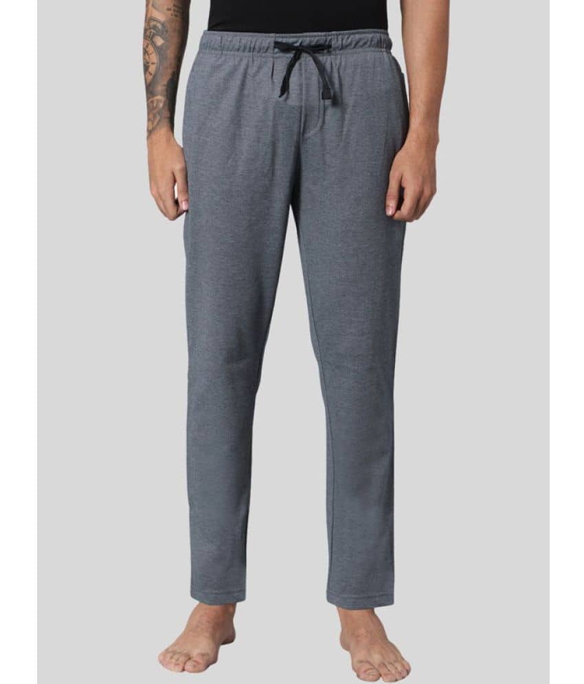 Avoq - Grey Melange Cotton Blend Men's Trackpants ( Pack of 1 ) - Track Pants | Buy online on ZillyBuy