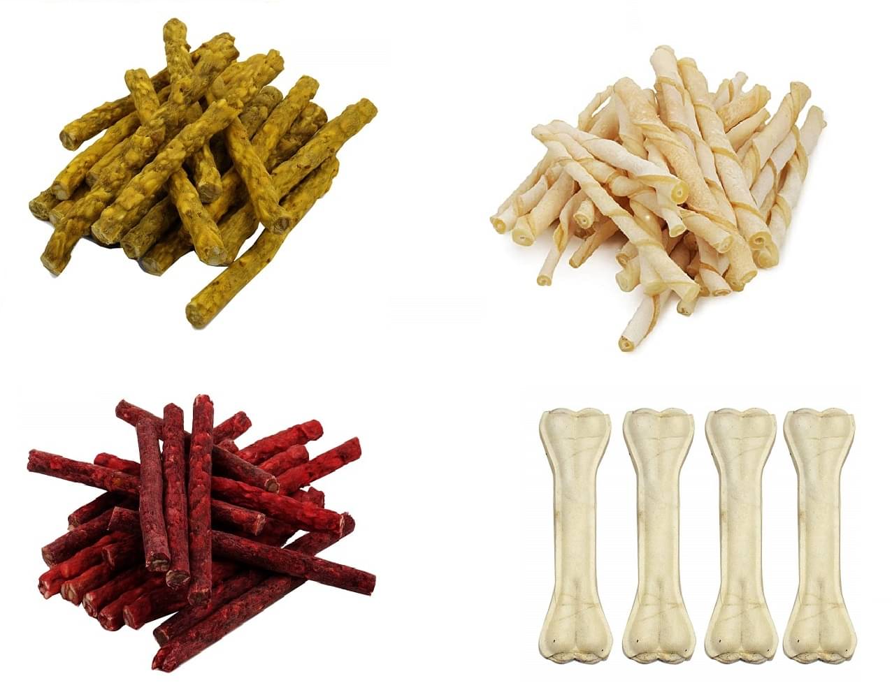Black nose (Chicken, Mutton) Munchy Chew Stick And Twisted White Stick Each 200Gm And Calcium 5 Inch 4 Bone Black nose (Chicken, Mutton) Munchy Chew Stick And Twisted White Stick Each 200Gm And Calcium 5 Inch 4 Bone