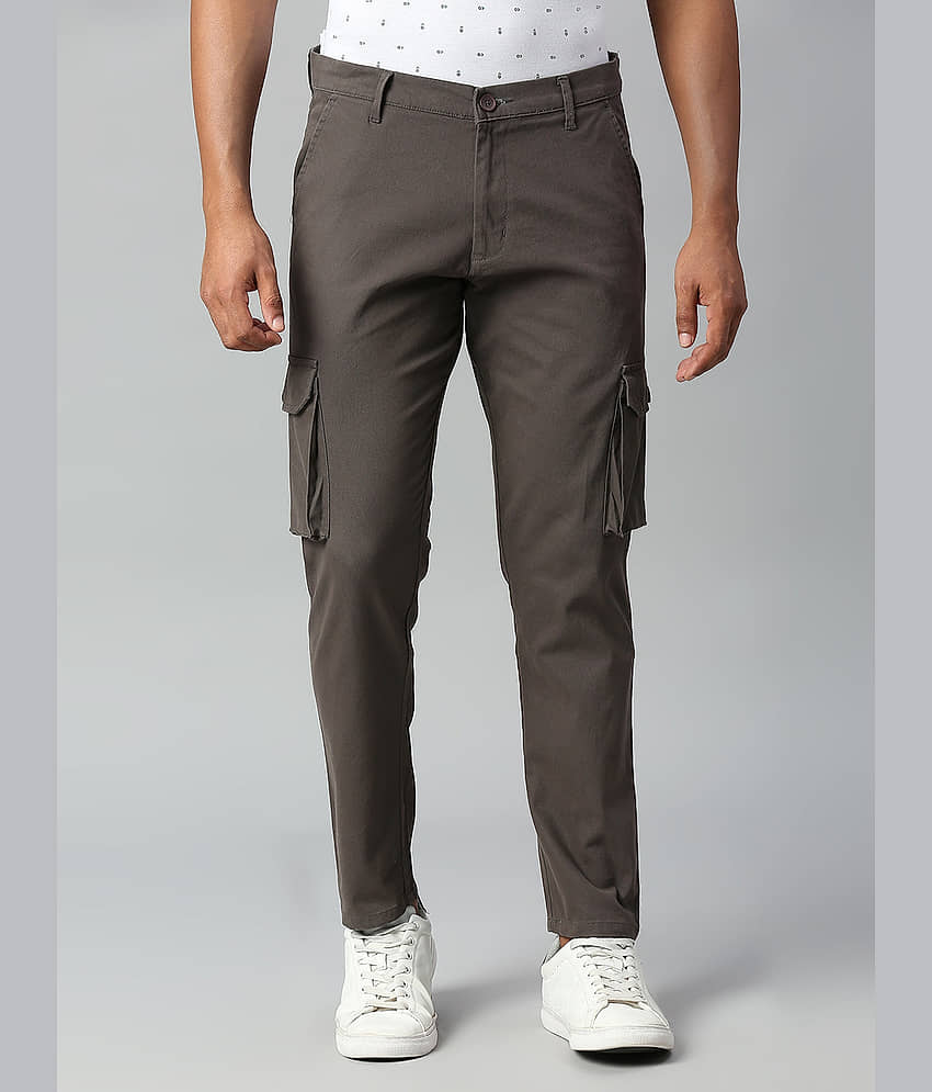 Dennis Lingo Dark Grey Slim Cargos ( Pack of 1 ) - Trousers | Buy online on ZillyBuy