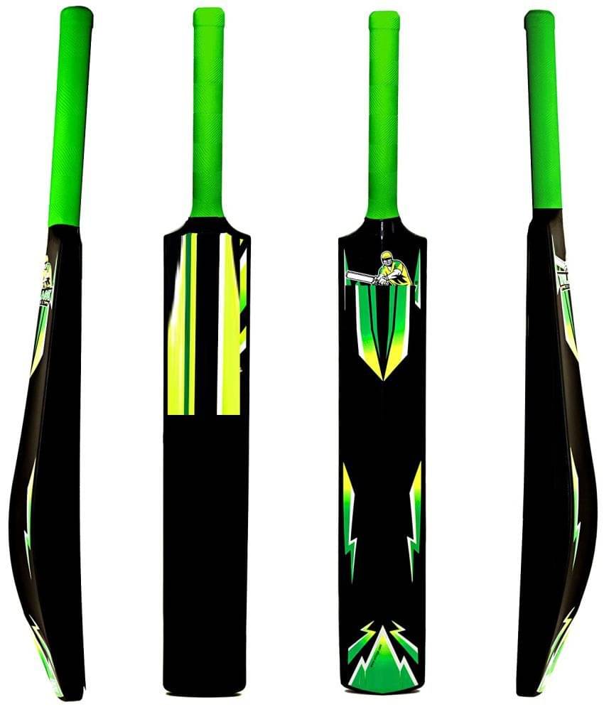     			EmmEmm Premium Range Full Size Heavy Black Cricket Bat for Tennis and Wind Ball Play  (Size:8)