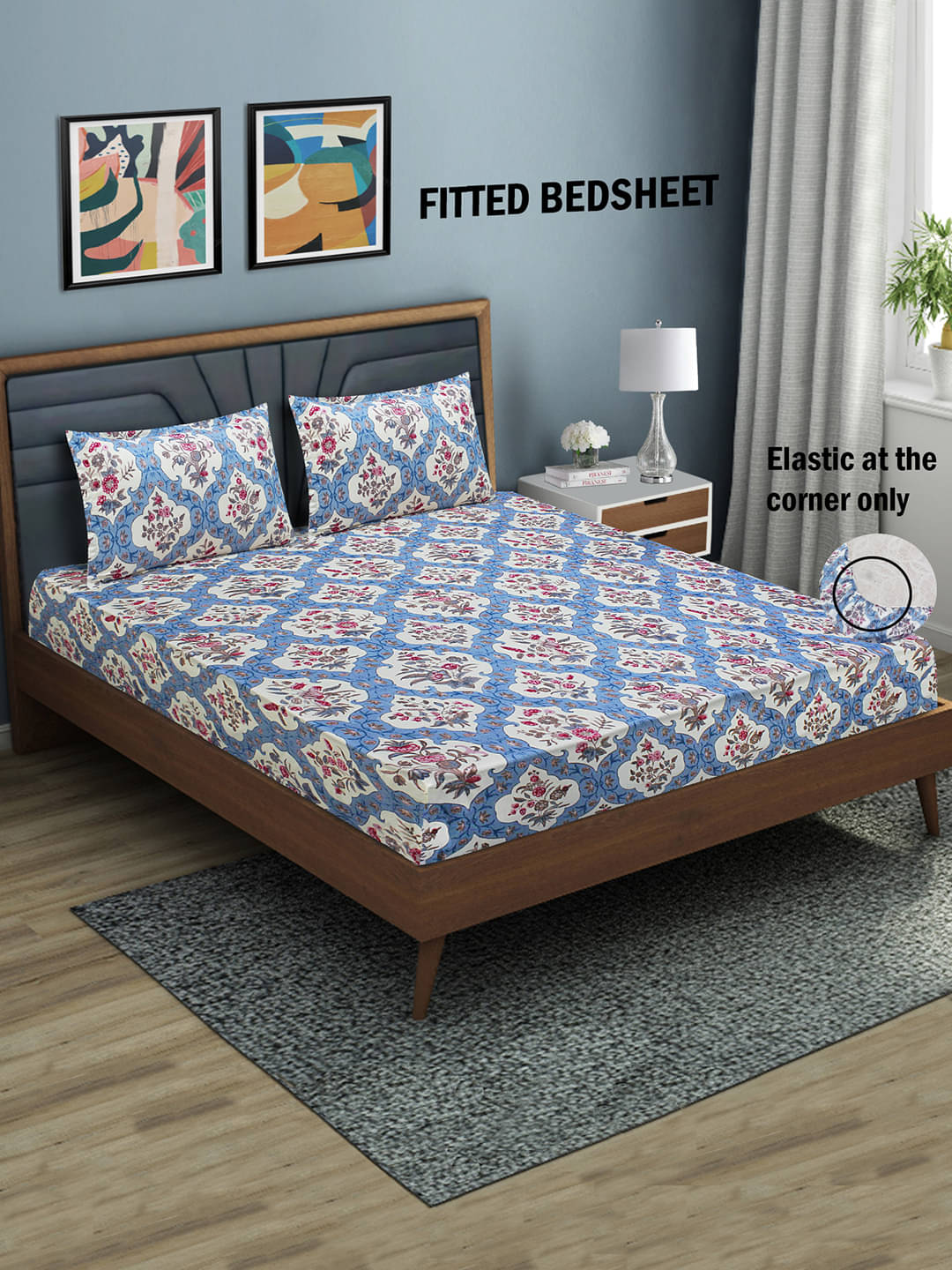 Home Candy Microfibre Abstract 1 Bedsheet with 2 Pillow Covers - Multi Home Candy Microfibre Abstract 1 Bedsheet with 2 Pillow Covers - Multi