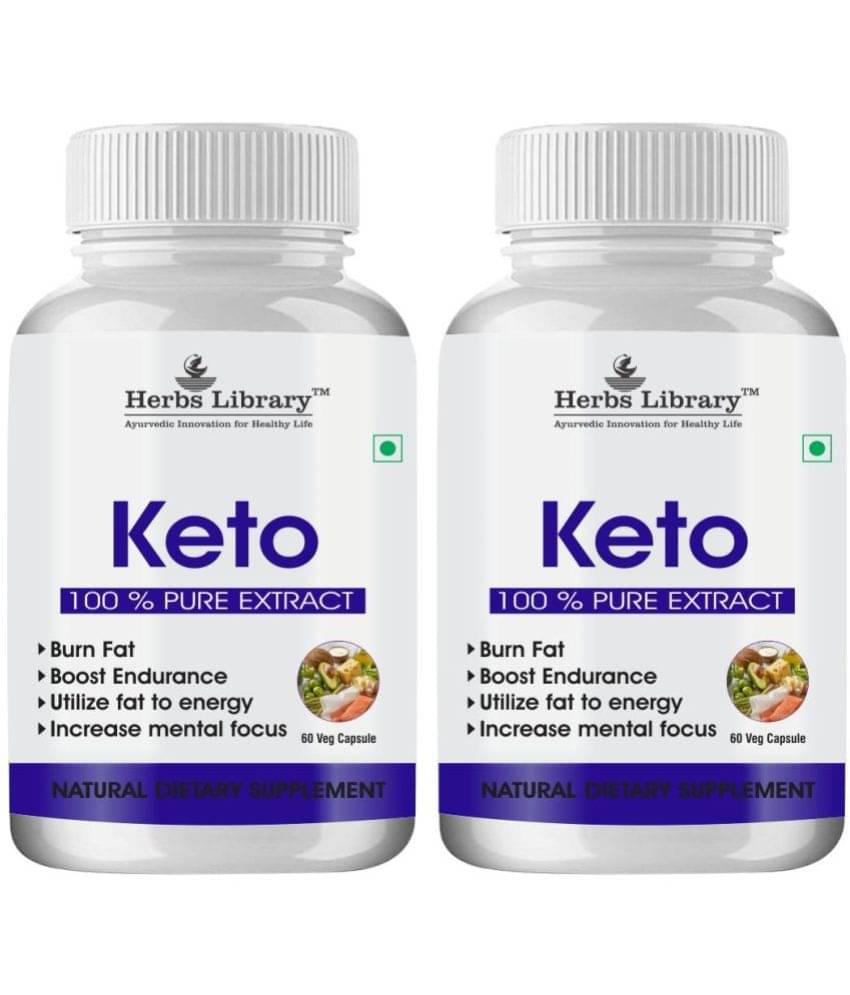 Herbs Library Keto Capules Supports Weight Loss with Garcinia Cambogia 60 Capsules Each (Pack of 2) Herbs Library Keto Capules Supports Weight Loss with Garcinia Cambogia 60 Capsules Each (Pack of 2)