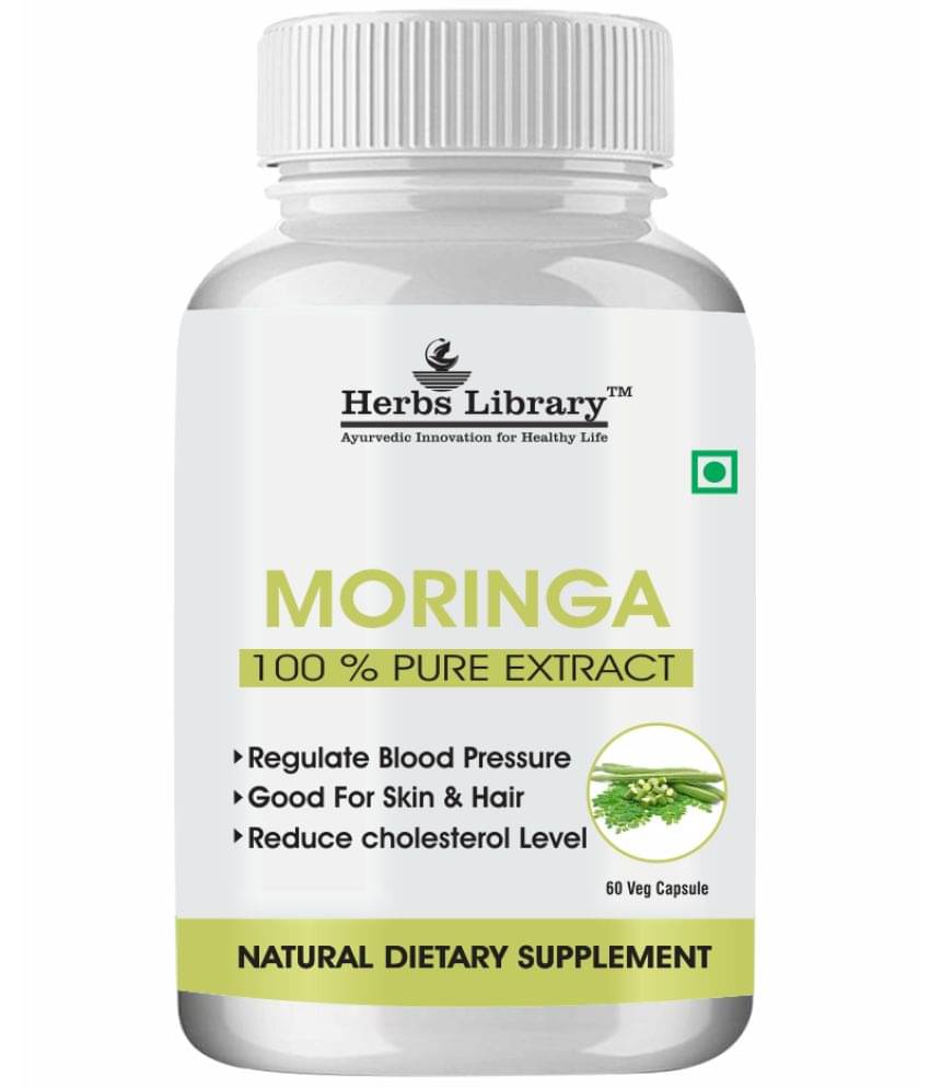 Herbs Library Moringa Extract helps in maintaing Metabolism & Digestion, 60 Capsules (Pack of 1) Herbs Library Moringa Extract helps in maintaing Metabolism & Digestion, 60 Capsules (Pack of 1)