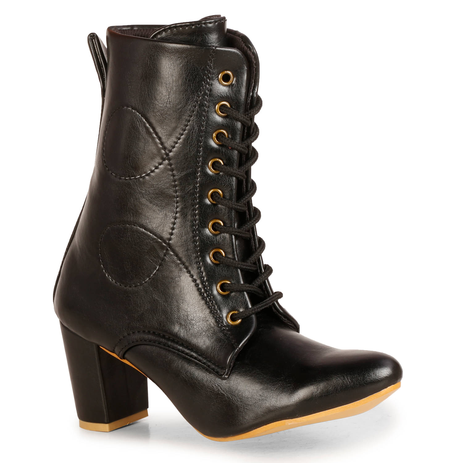     			Ishransh - Black Women's Mid Calf Length Boots
