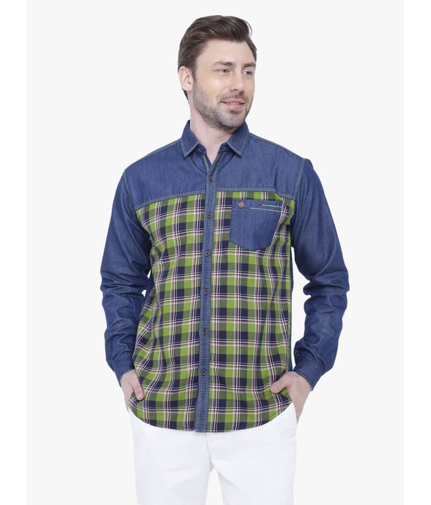 Kuons Avenue - Orange Denim Regular Fit Men's Casual Shirt ( Pack of 1 )