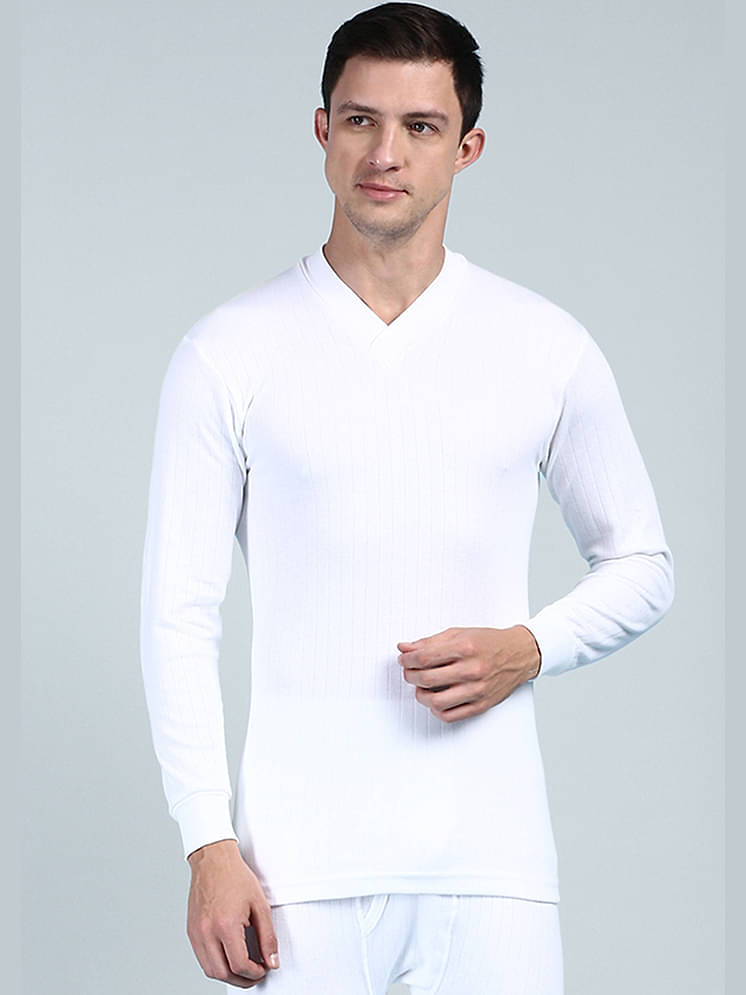 Lux Inferno Pack of Cotton Thermal Tops For Men's White