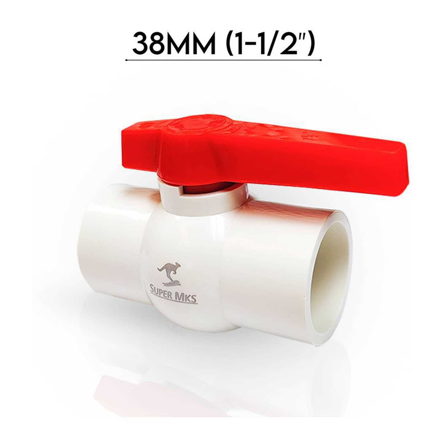 MK SUPER 38MM (1-1/2”) Heavy UPVC Ball Valve (Plain)