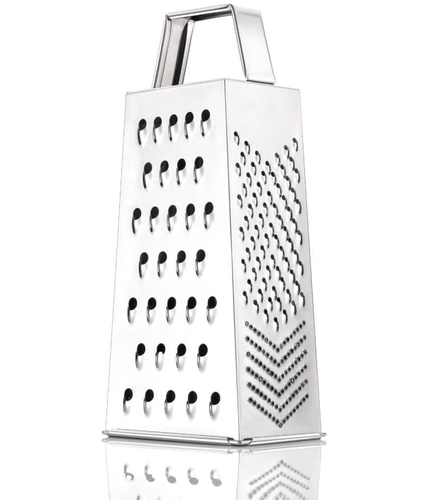 OFFYX - Stainless Steel Fruit Grater,Slicer,Dry Fruits Grater ( Pack of 1 ) - Silver