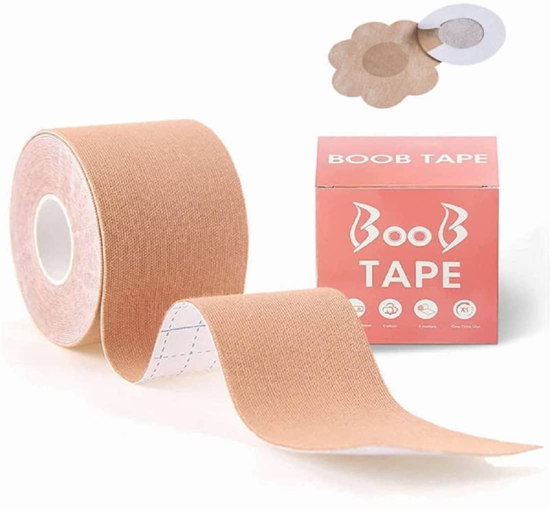 RAMDEV ENTERPRISE Boob Tape, Boob tape For Breast Lift Bob Tape for Strapless Dress for women Nipple Tape for Women Lifting Body Tape.