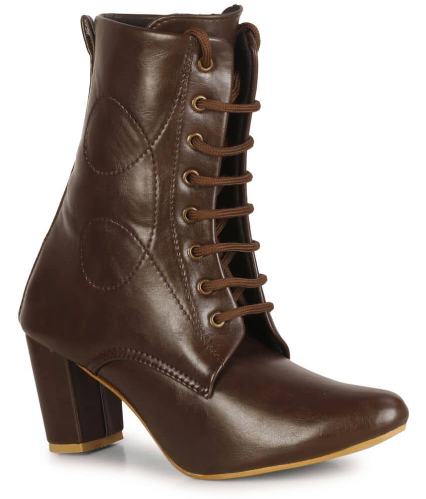 Saheb - Brown Women's Mid Calf Length Boots
