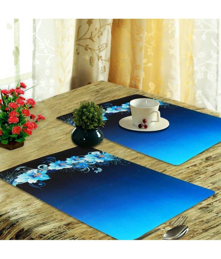 Sanraksshan PVC Floral Rectangle Table Mats ( 44 cm x 32 cm ) Pack of 6 - Multi Sanraksshan PVC Floral Rectangle Table Mats ( 44 cm x 32 cm ) Pack of 6 - Multi