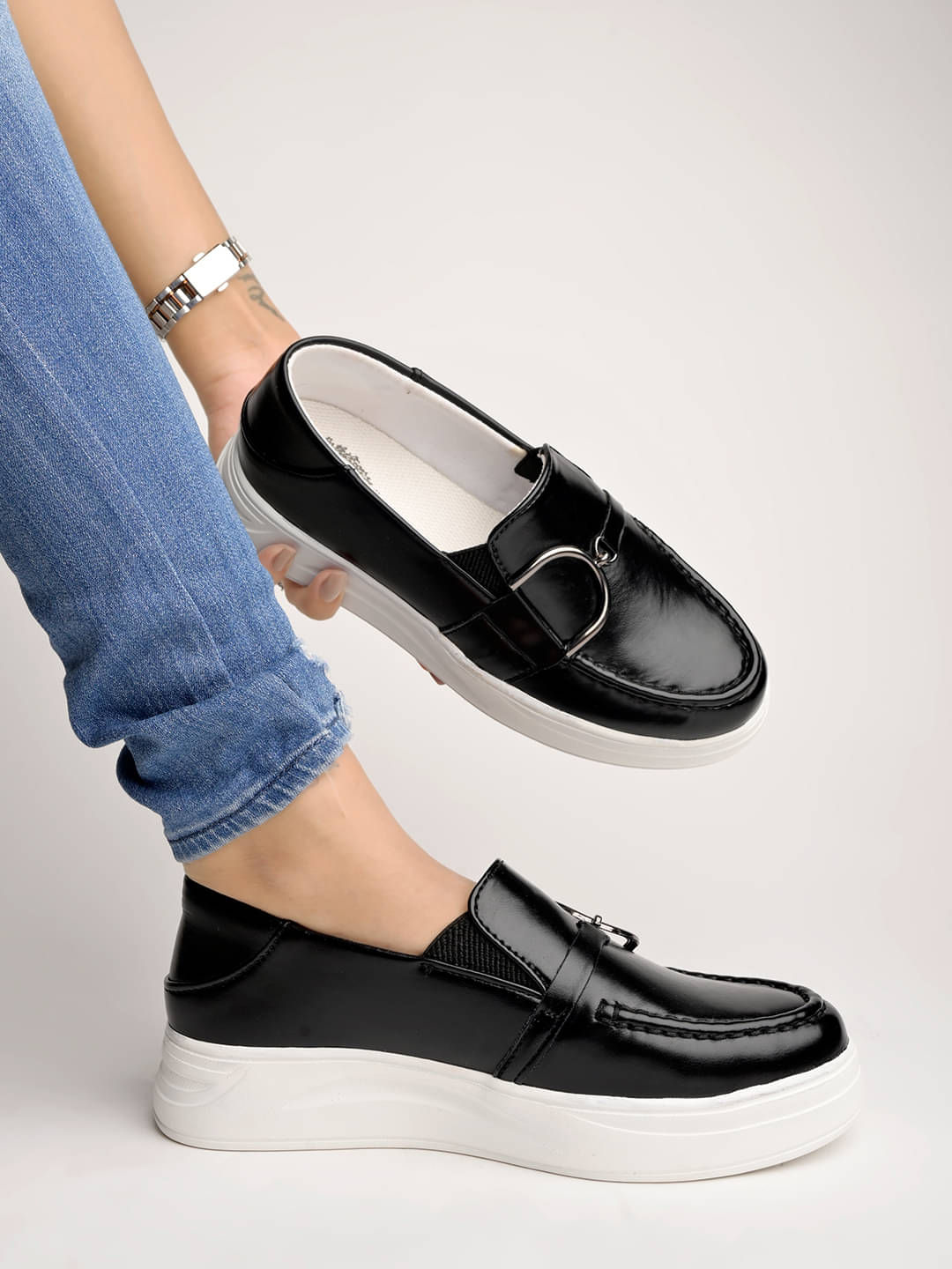     			Shoetopia - Black Women's Loafers