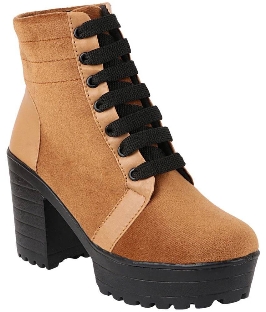     			Shoetopia - Brown Women's Ankle Length Boots