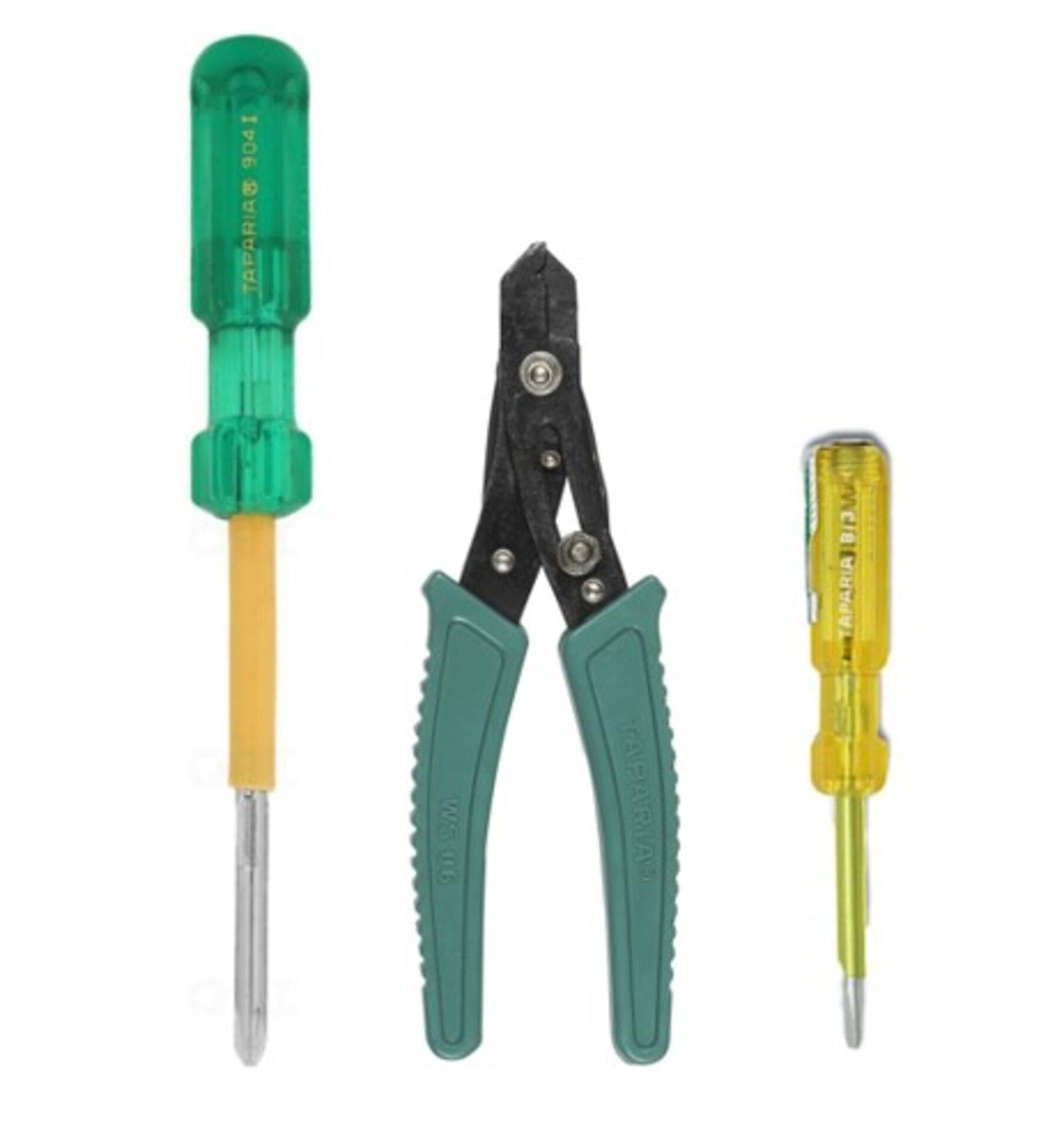     			TAPARIA Socket Set Hand Tool Kit (WS06 Wire Cutter,Tester 813 & 904-2in1 Screwdriver) Hand Tool Kit  (3 Tools)