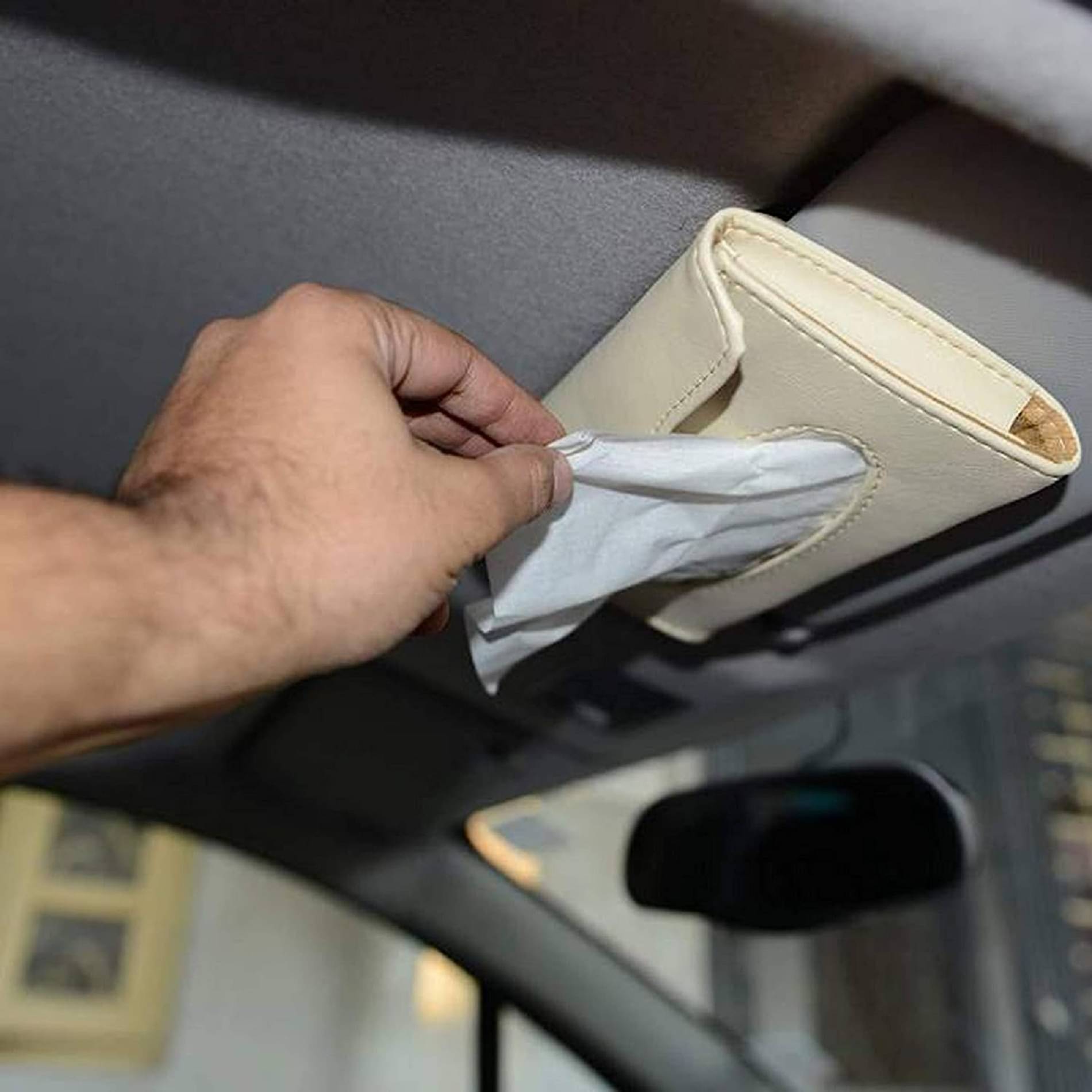     			Tantra Car Tissue Dispenser Leather Beige
