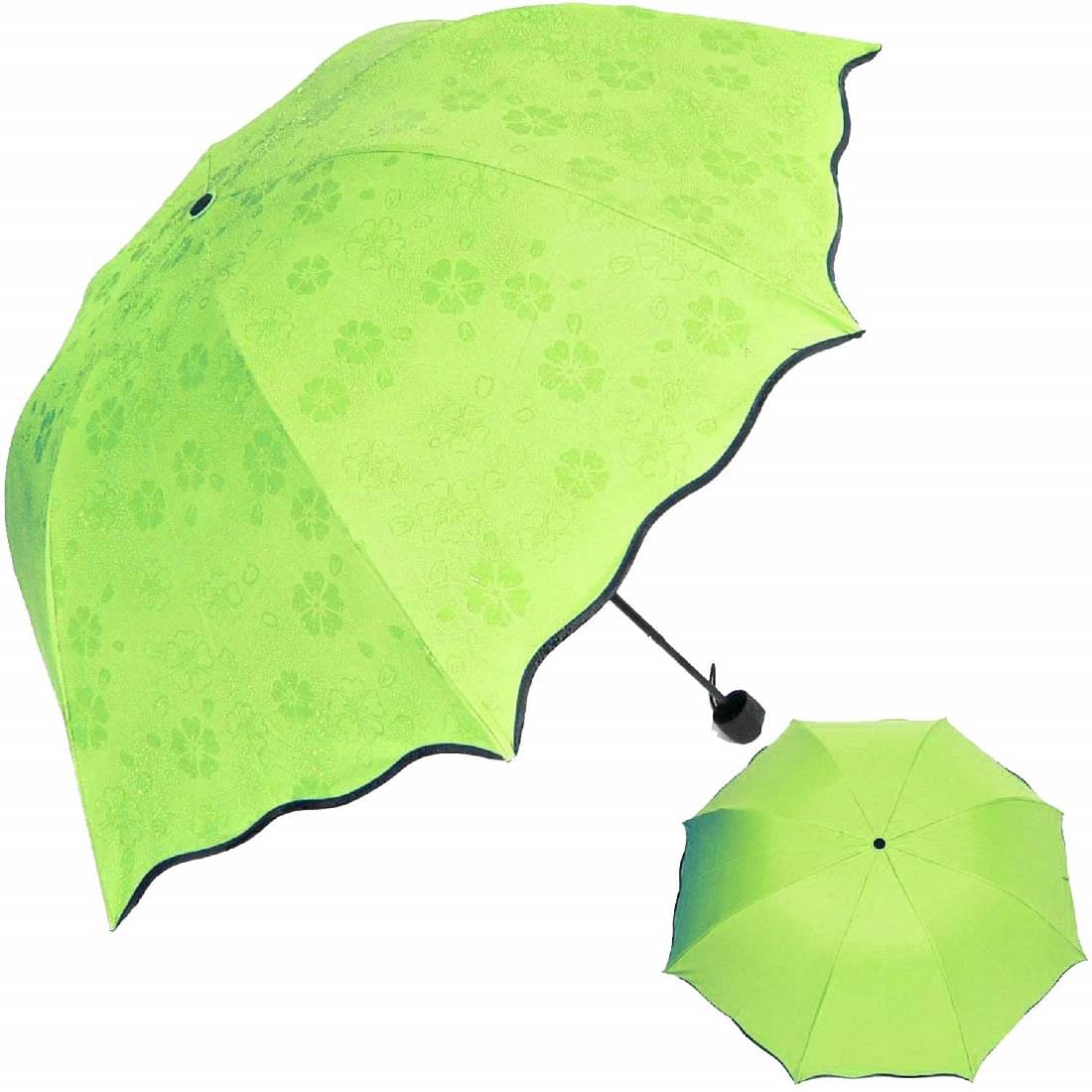     			VVORAA Green 3 Fold Umbrella