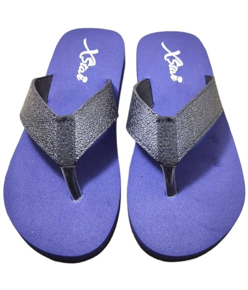     			Xstar - Navy Blue Men's Thong Flip Flop