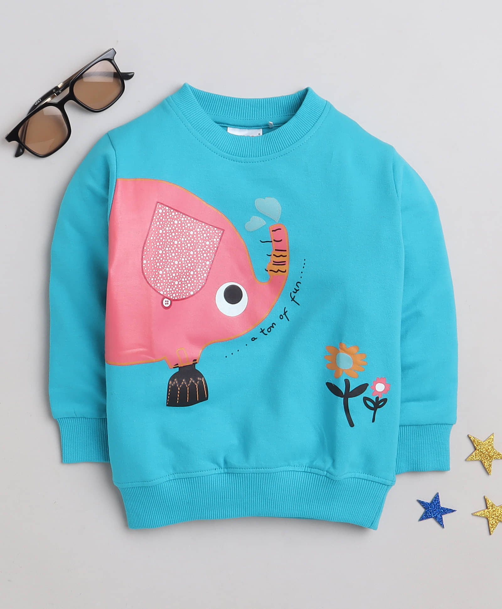 BUMZEE Morpho Blue Boys Full Sleeves Sweatshirt Age - 18-24 Months
