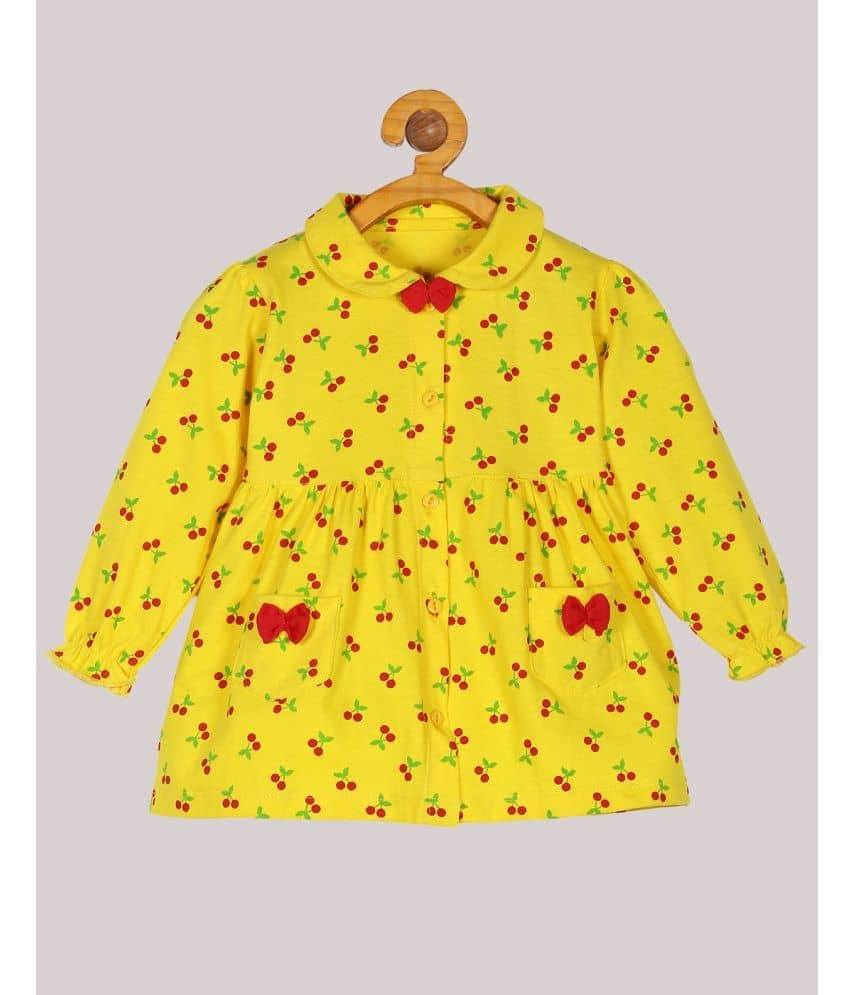 Babeezworld Pack of 1 Baby Girls Cotton Frock ( Yellow )