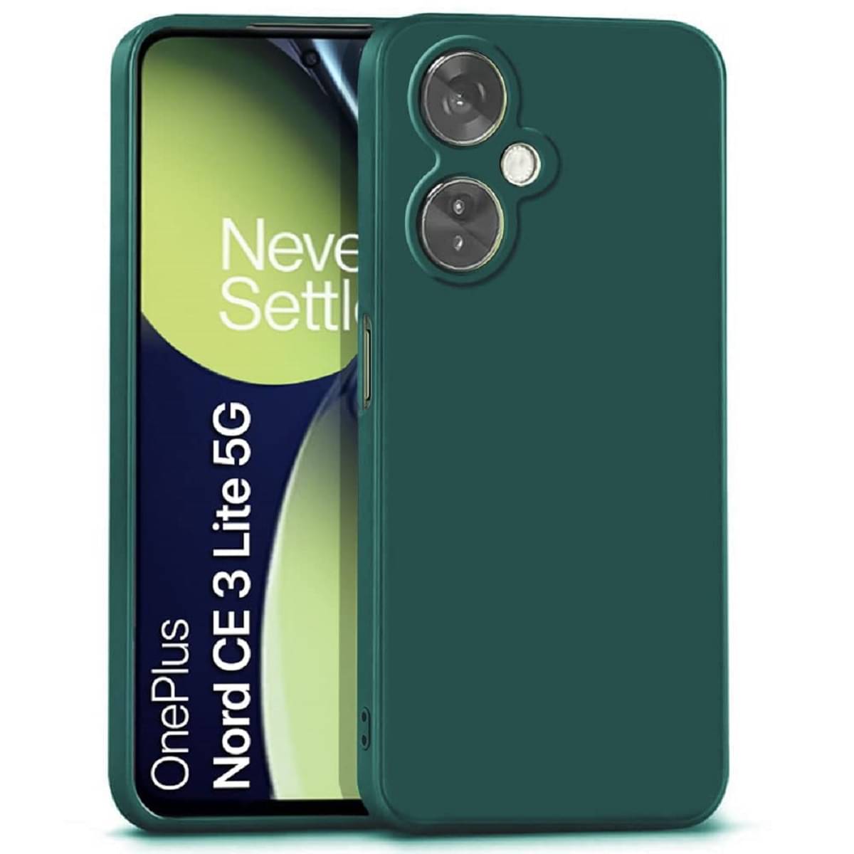     			Case Vault Covers - Plain Cases Compatible For Silicon Oneplus Nord CE 3 Lite 5G ( Pack of 1 )