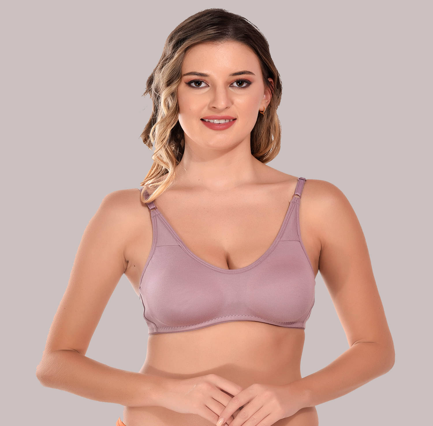 Elina Cotton Non Padded Women's T-Shirt Bra ( Purple ) Elina Cotton Non Padded Women's T-Shirt Bra ( Purple )