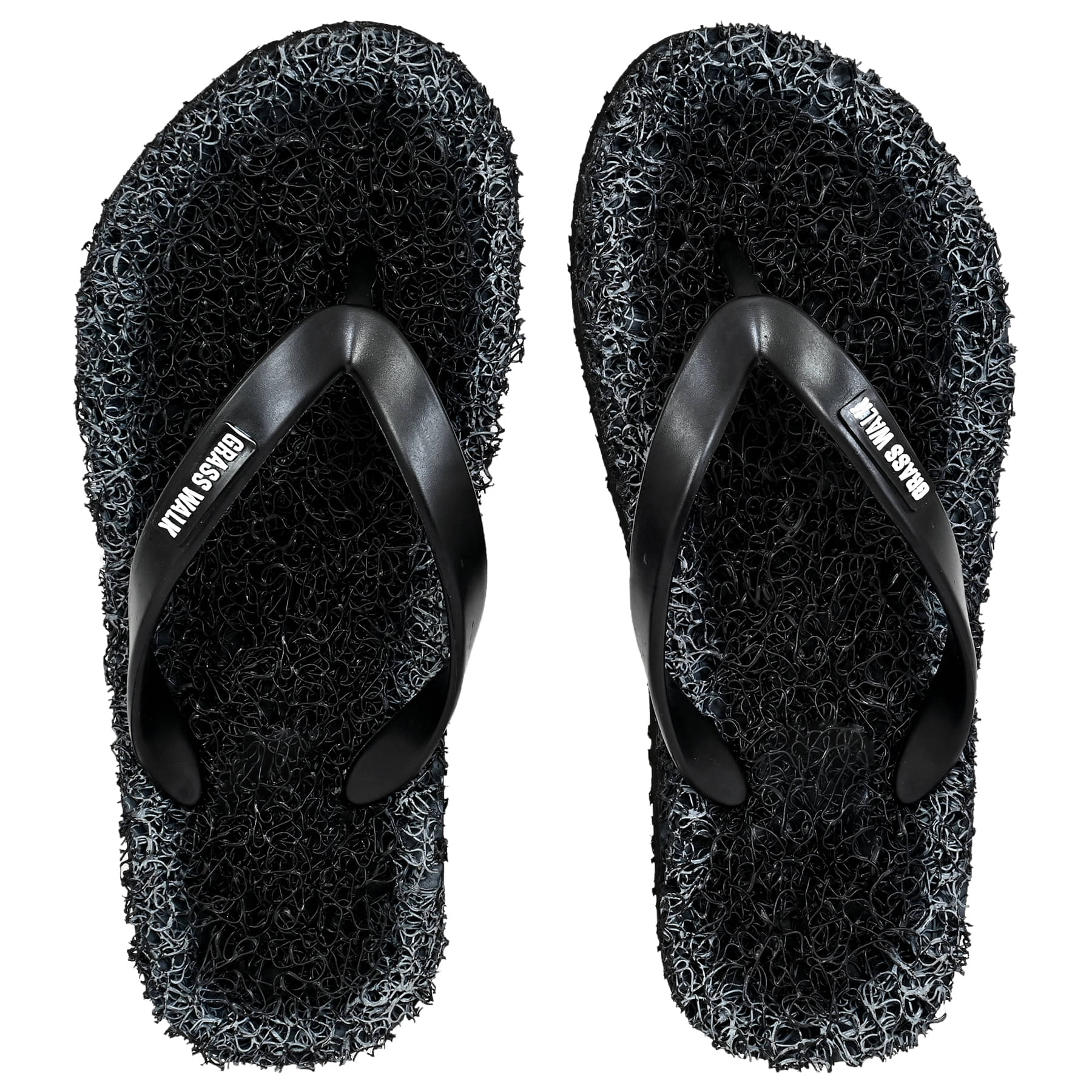     			GRASS WALK - Black Men's Thong Flip Flop