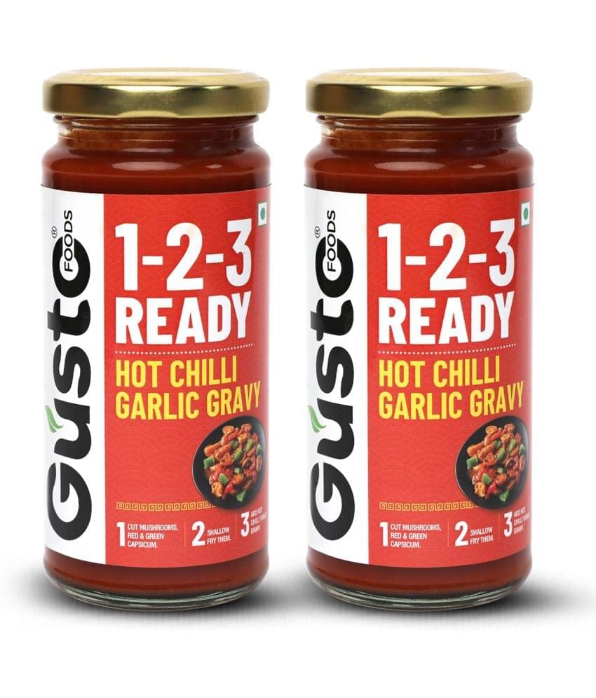 Gusto Foods Instant Hot Chill Gravy 250 gm Each (Pack of 2) Gusto Foods Instant Hot Chill Gravy 250 gm Each (Pack of 2)