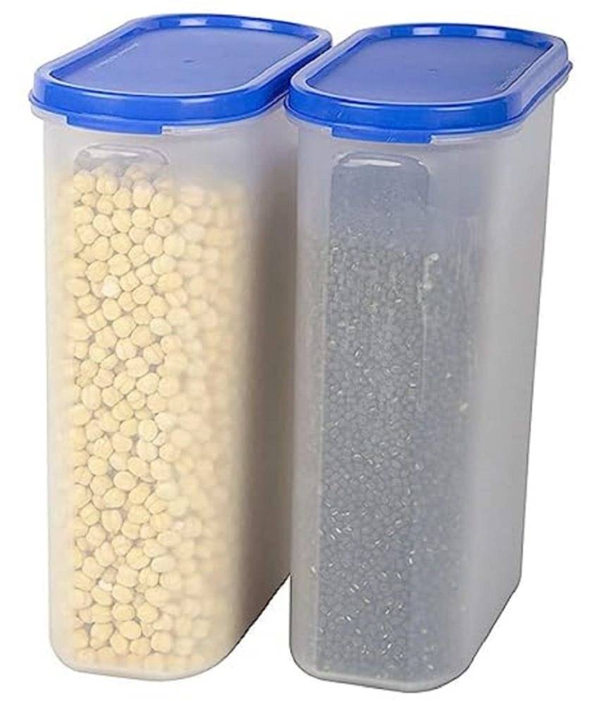 iview kitchenware - Grocery/Dal/Pasta Polyproplene Navy Blue Dal Container ( Set of 2 ) iview kitchenware - Grocery/Dal/Pasta Polyproplene Navy Blue Dal Container ( Set of 2 )