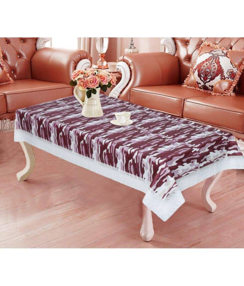 Printed PVC 4 Seater Rectangle Table Cover ( 150 x 92 ) cm Pack of 1 Maroon     			Printed PVC 4 Seater Rectangle Table Cover ( 150 x 92 ) cm Pack of 1 Maroon