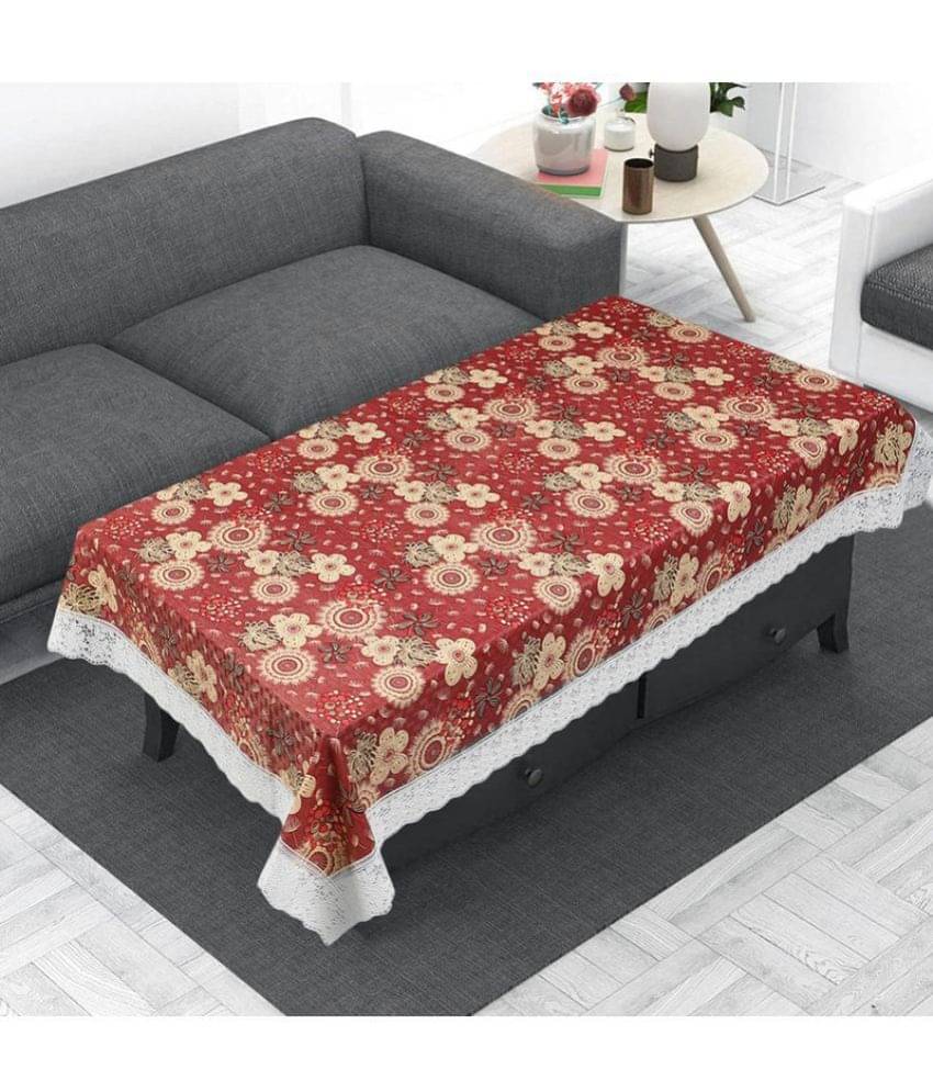 Printed PVC 4 Seater Rectangle Table Cover ( 150 x 92 ) cm Pack of 1 Brown Printed PVC 4 Seater Rectangle Table Cover ( 150 x 92 ) cm Pack of 1 Brown