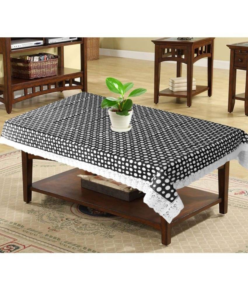 Printed PVC 4 Seater Rectangle Table Cover ( 150 x 92 ) cm Pack of 1 Black Printed PVC 4 Seater Rectangle Table Cover ( 150 x 92 ) cm Pack of 1 Black