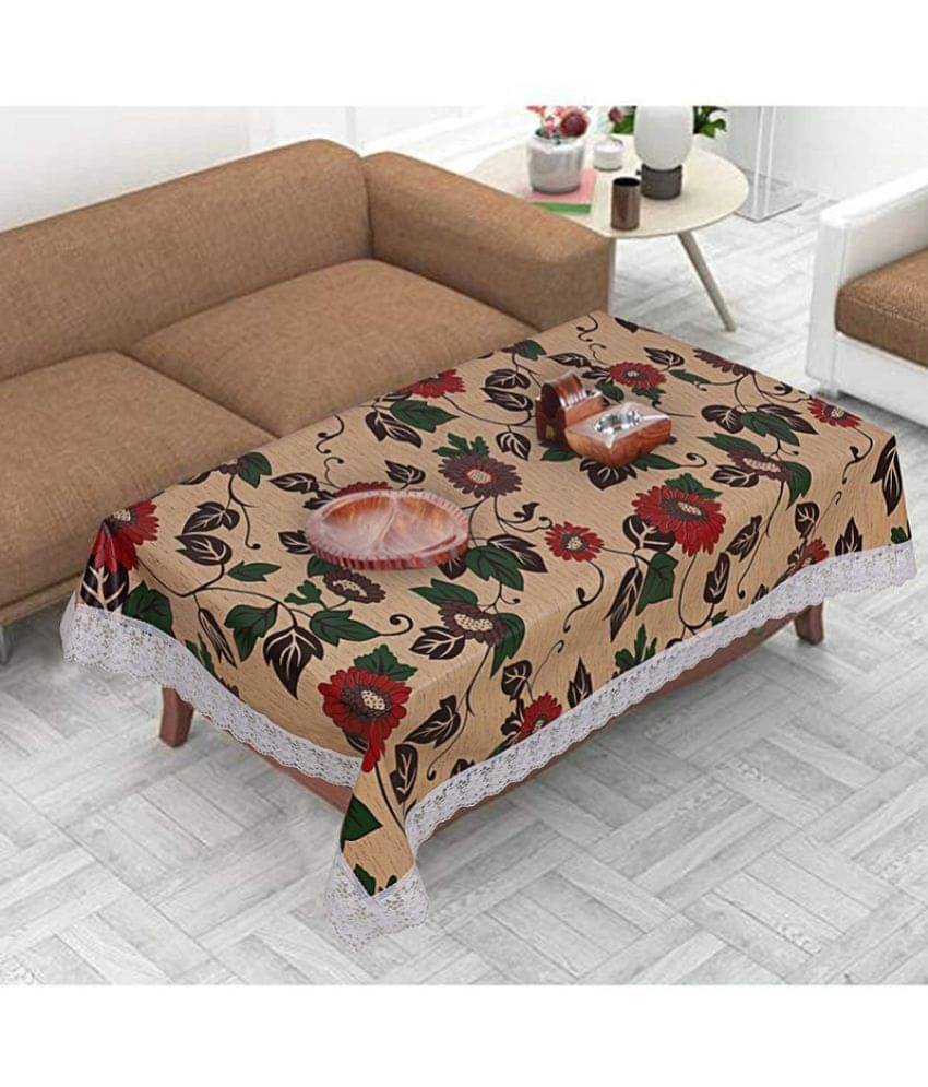 Generic Printed PVC 4 Seater Rectangle Table Cover ( 150 x 92 ) cm Pack of 1 Brown     			Generic Printed PVC 4 Seater Rectangle Table Cover ( 150 x 92 ) cm Pack of 1 Brown