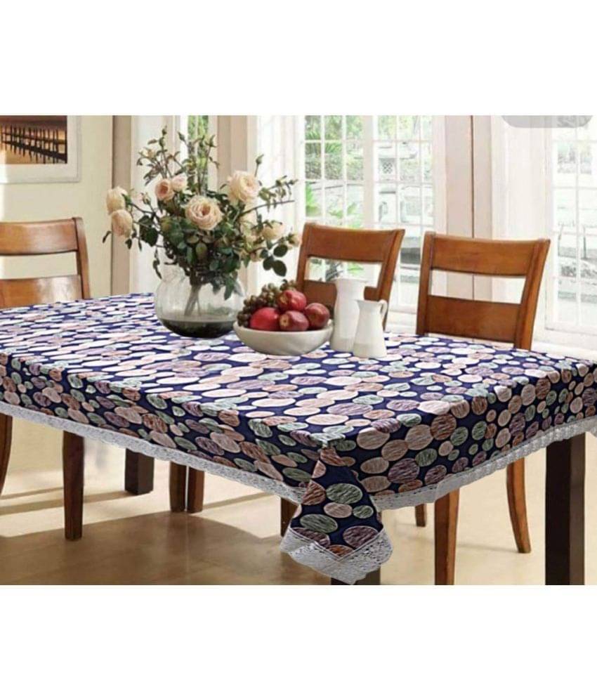 Printed PVC 6 Seater Rectangle Table Cover ( 228 x 152 ) cm Pack of 1 Blue     			Printed PVC 6 Seater Rectangle Table Cover ( 228 x 152 ) cm Pack of 1 Blue