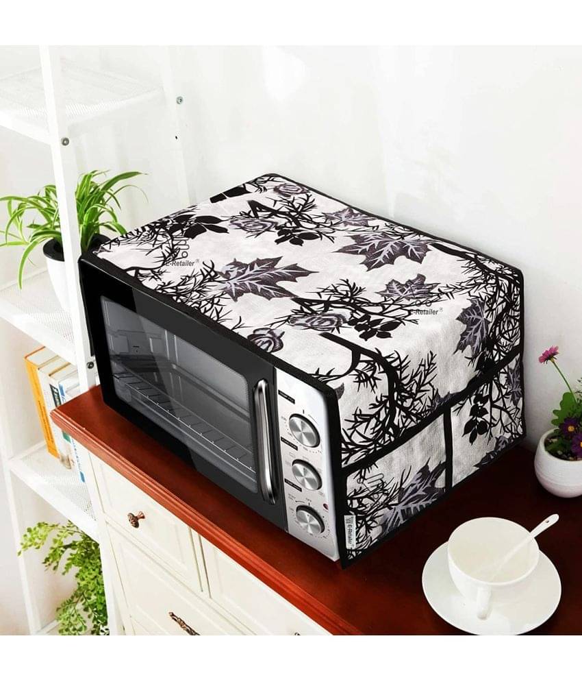 Single Polyester Black Microwave Oven Cover - 20-22L     			Single Polyester Black Microwave Oven Cover - 20-22L