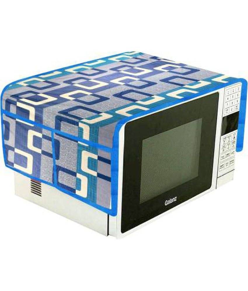 Single Polyester Blue Microwave Oven Cover - 20-22L     			Single Polyester Blue Microwave Oven Cover - 20-22L