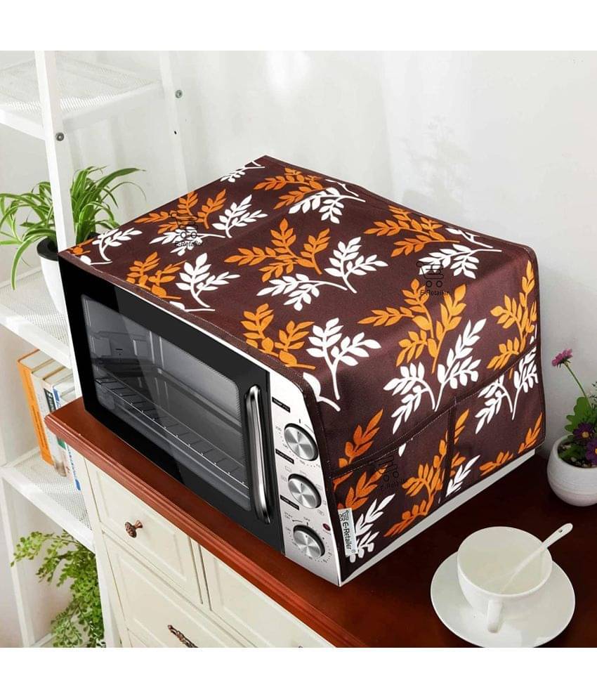     			Single Polyester Brown Microwave Oven Cover - 20-22L