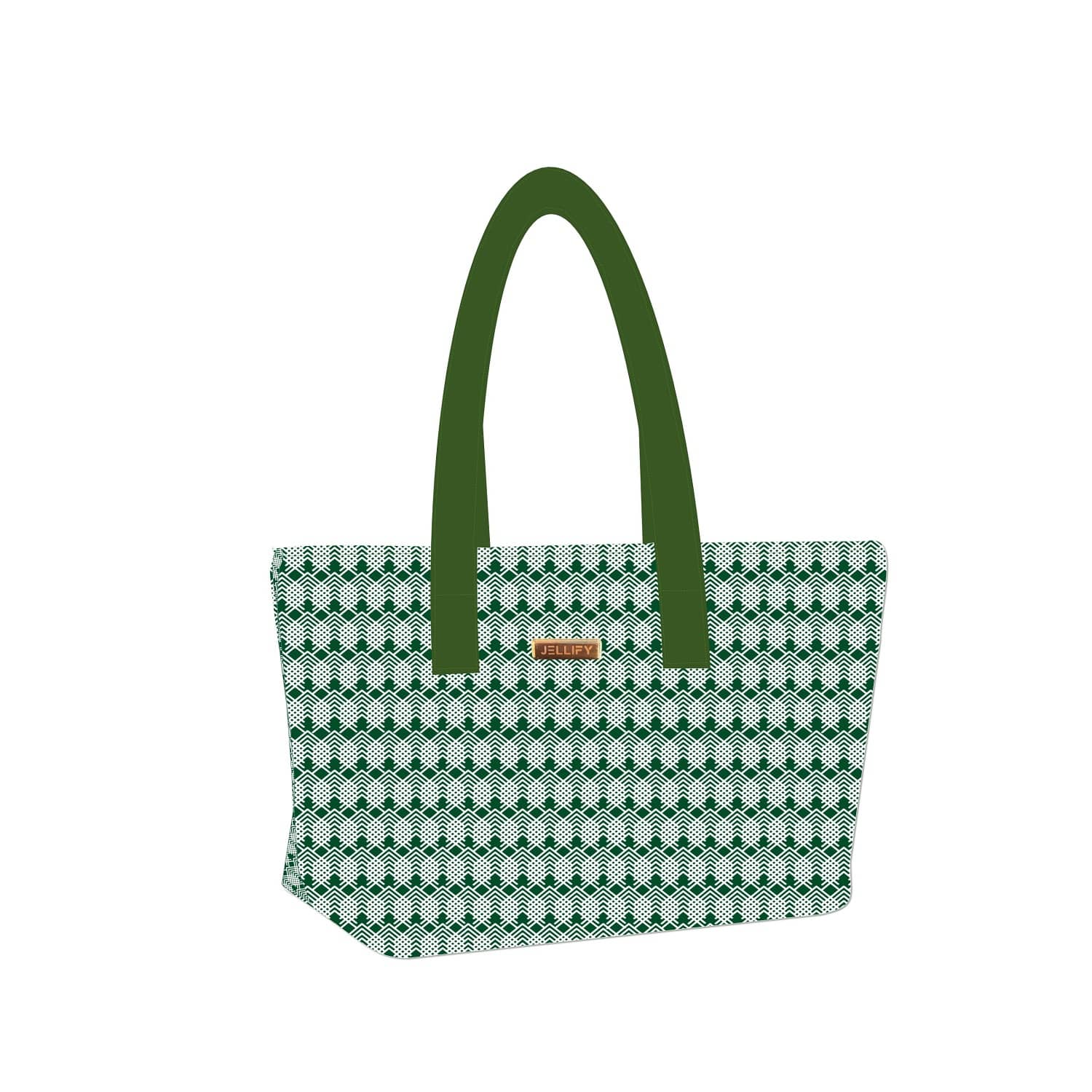 Jellify - Green Canvas Shopping Bag Pack of 1 - Handbags | Buy online on ZillyBuy