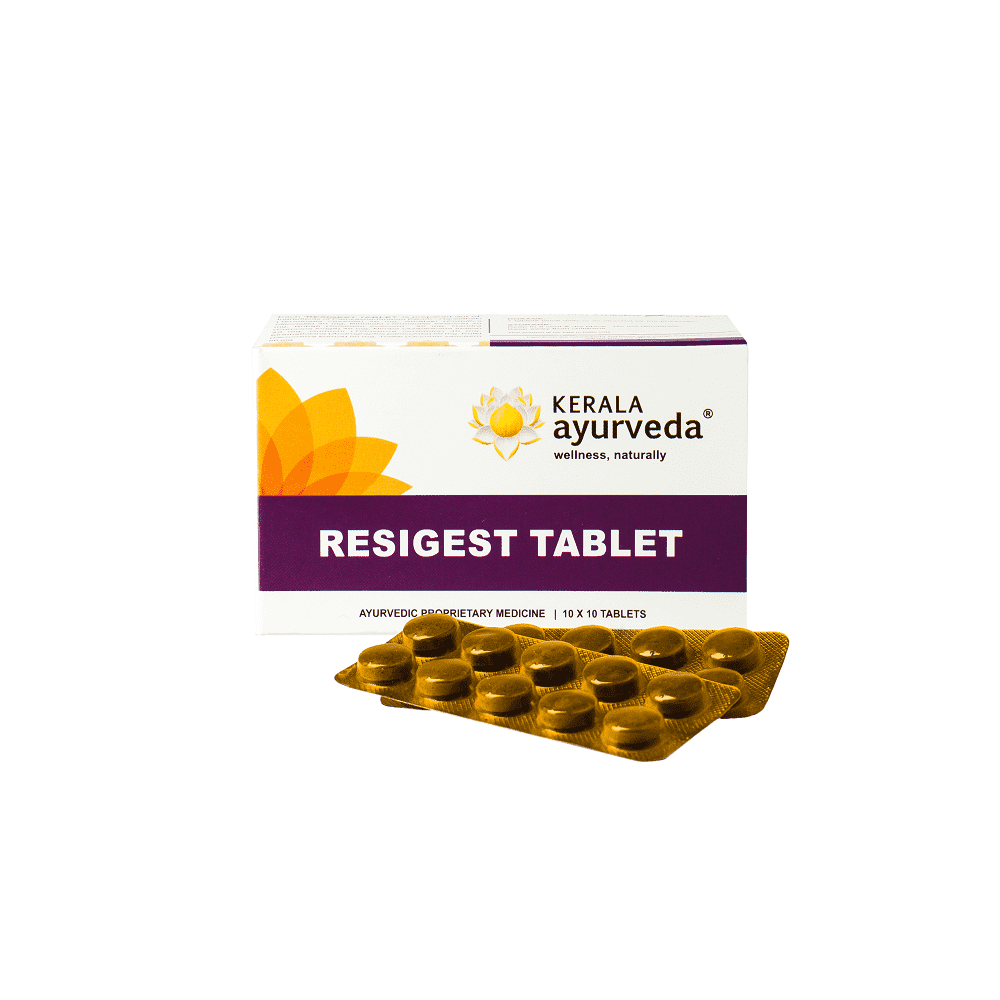 Kerala Ayurveda Resigest Tablet, 100 Nos Kerala Ayurveda Resigest Tablet, 100 Nos