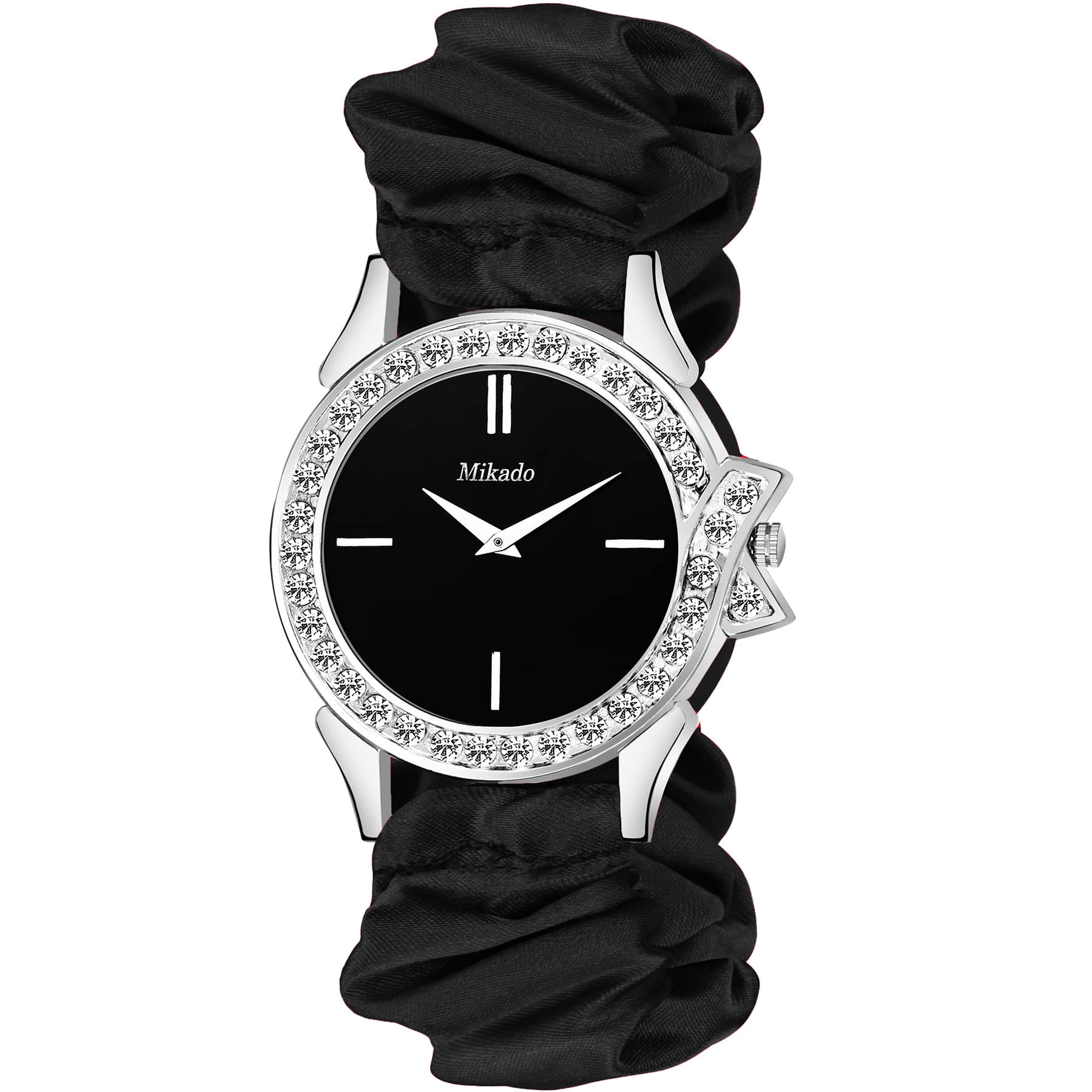     			Mikado - Black Silicon Analog Womens Watch