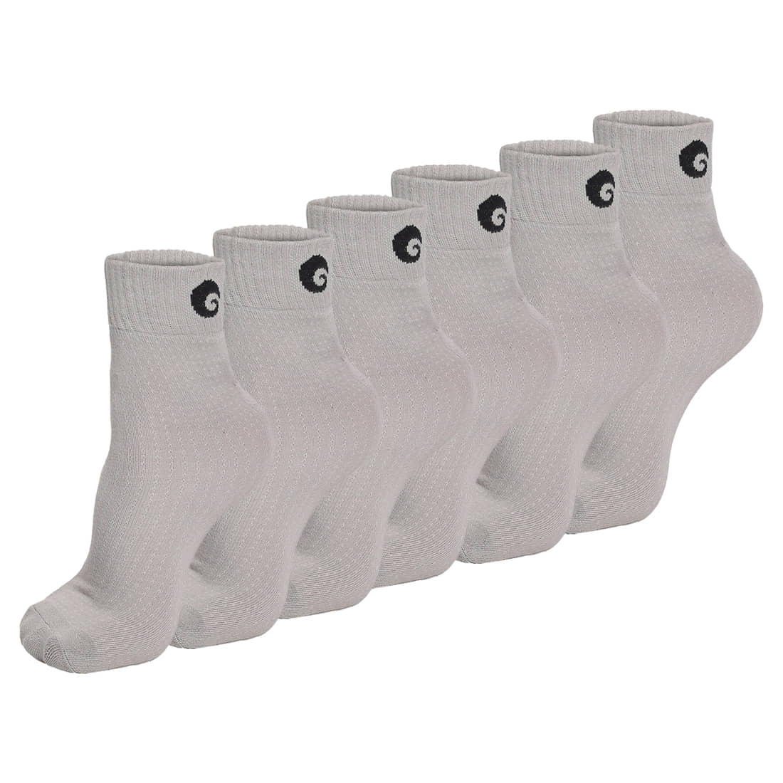 Omtex - Cotton Men's Solid Light Grey Ankle Length Socks ( Pack of 6 ) - Socks | Buy online on ZillyBuy