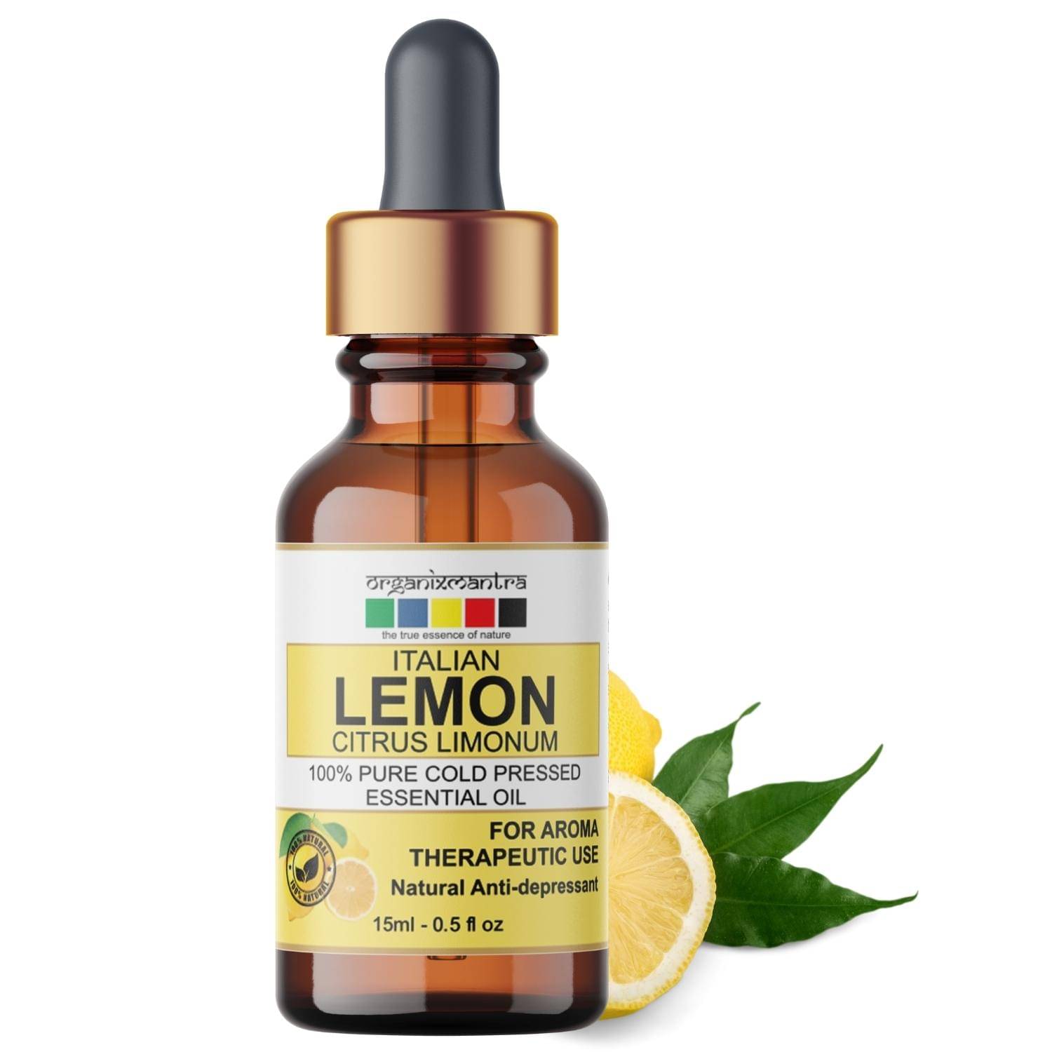     			Organix Mantra - Lemon Essential Oil 15 mL ( Pack of 1 )