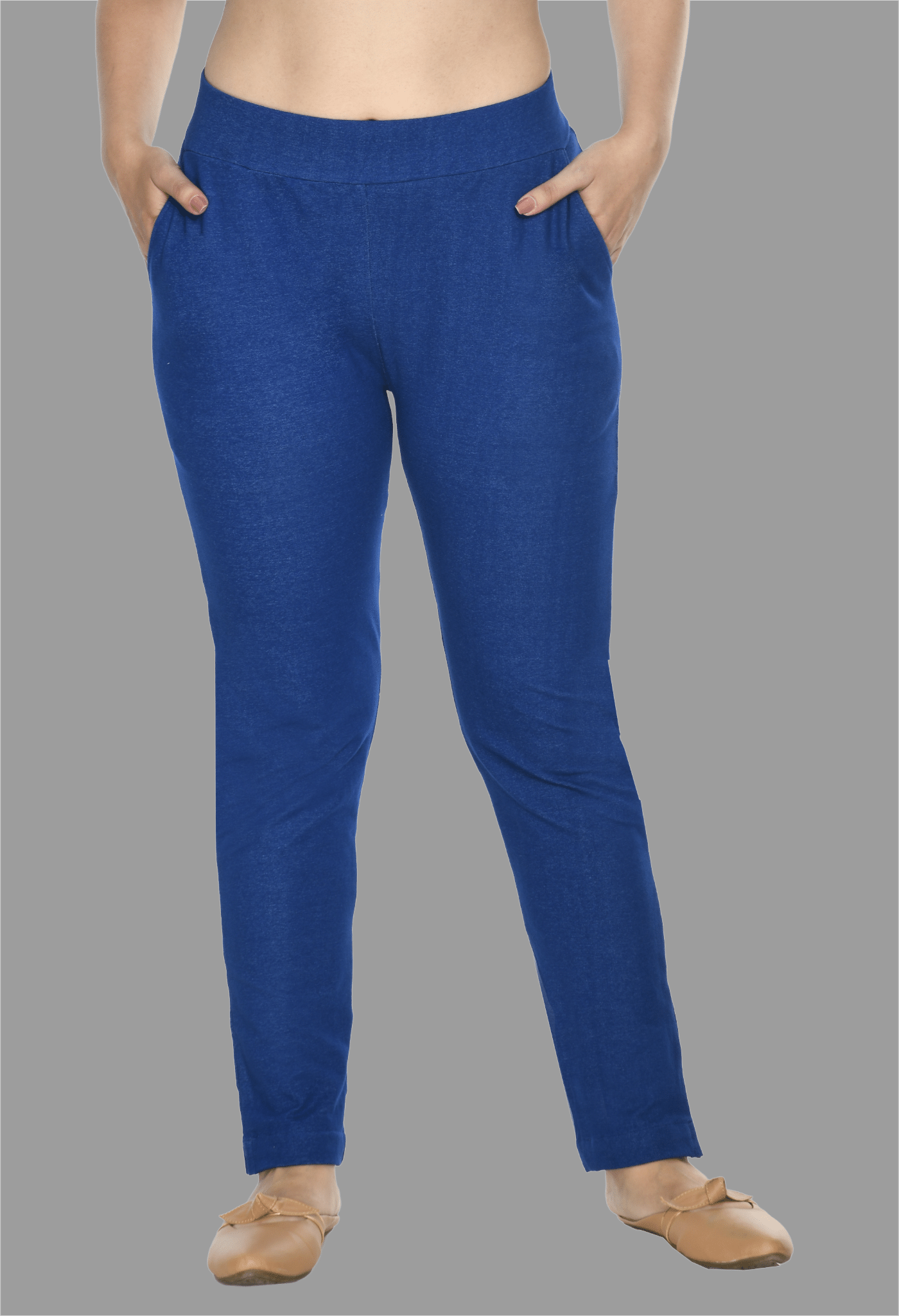    			PREEGO - Cotton Slim Fit Blue Women's Jeggings ( Pack of 1 )