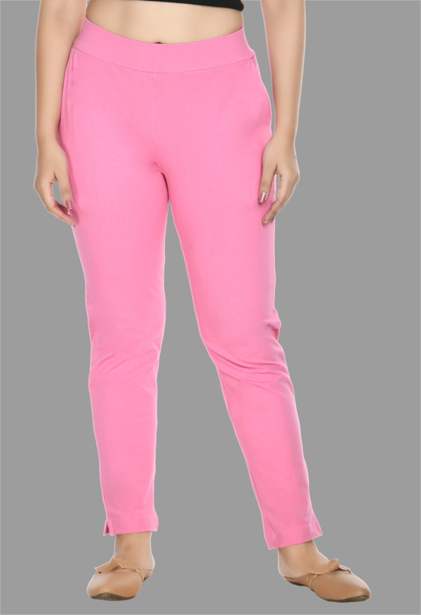     			PREEGO - Cotton Slim Fit Pink Women's Jeggings ( Pack of 1 )