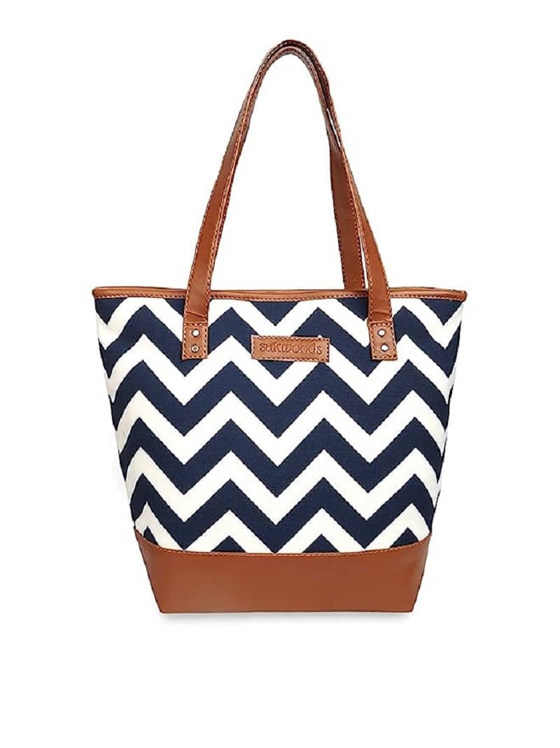 SAKWOODS Tote Bag Canvas Set of 1 ( Blue ) - Handbags | Buy online on ZillyBuy